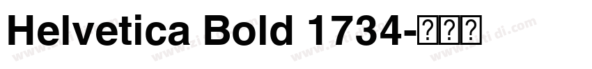 Helvetica Bold 1734字体转换